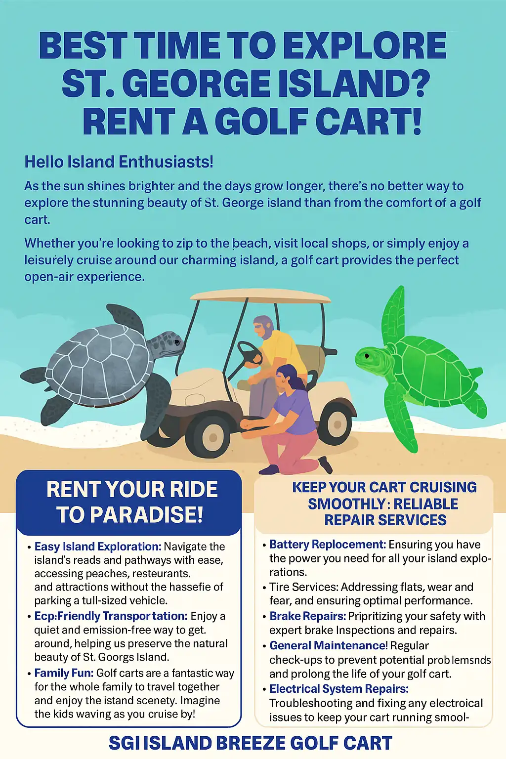 best time to explore St George Island